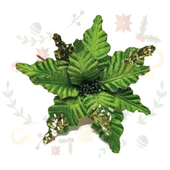 Flor Navideña 29cm-11 Pétalos