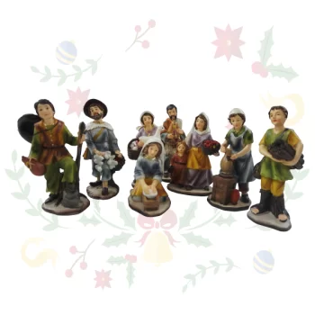 Aldeanos Pesebre Navideño 11.5cm