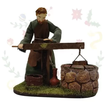 Figura con Movimiento Hombre en Pozo