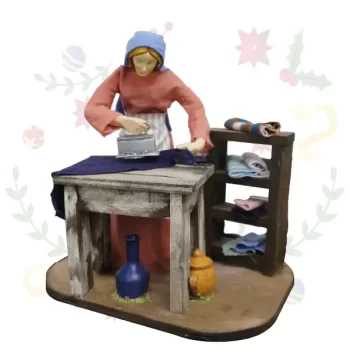Figura con Movimiento Mujer Planchando