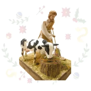 Figura con Movimiento Pastor Vaca