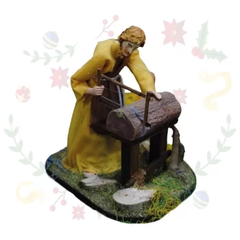 Figura con Movimiento Leñador con Serrucho